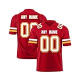 Personalisiert Rugby Trikot für Herren Damen Jugend Vorschule Personalisierte American Football Trikot mit Name Number Atmungsaktiv Training Sporthemden