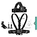 Wealpe Fixation Bandeau Fixation de Poitrine Sangles Harnais Torse Chest Mount Compatible avec GoPro Hero 10, 9, 8, 7, Max, Fusion, 6, 5, 4, Session, 3+, 3, 2, 1, DJI Osmo Caméra d'action