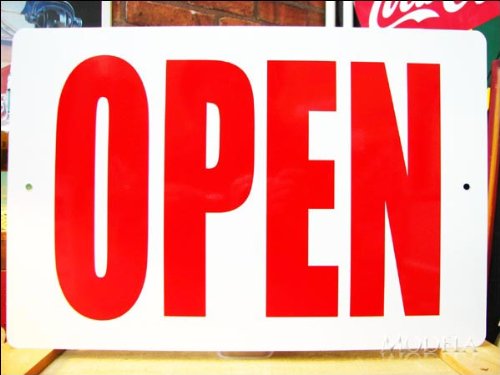 Amazon | 文字看板 OPEN/オープン （大サイズ） 太文字 (こちらの商品