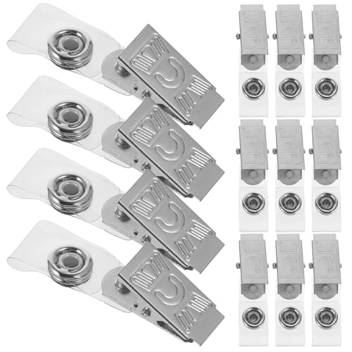 Clips métal solides pour éviter la perte des badges nominatifs et cartes de travail