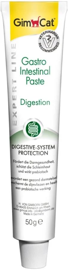 Image of DynamicSales (India) GimCat Gastro Intestinal Paste for Cats | Supports Healthy Digestion & Gut Balance | Ideal for Sensitive Stomachs | 50 g