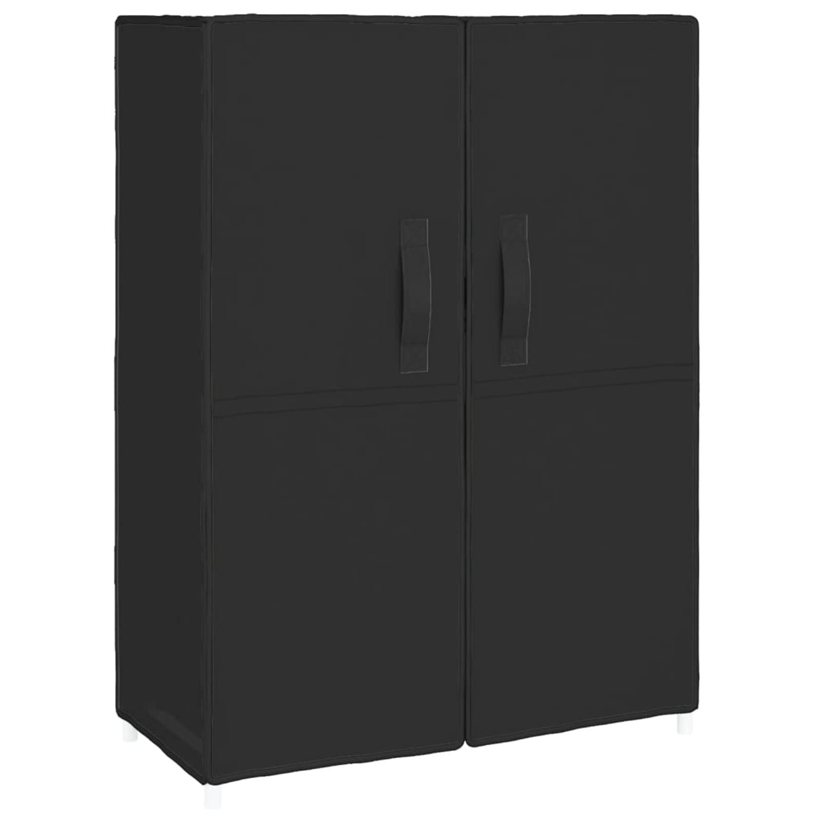 ShGaxin Armario Zapatero de Tela Negro 60x28x90 cm, Zapatero Entrada Recibidor, Zapatero Estrecho, Zapateros De Pasillo