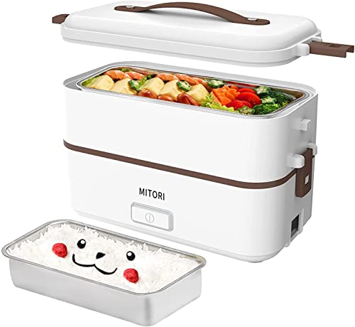 MITORI 2段式 コロナ感染抑える高速弁当箱炊飯器 0.5-1.5合 ひとり暮らし用...