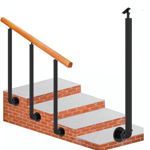 Rampe d'extérieur réglable pour terrasse de jardin et escalier en pente
