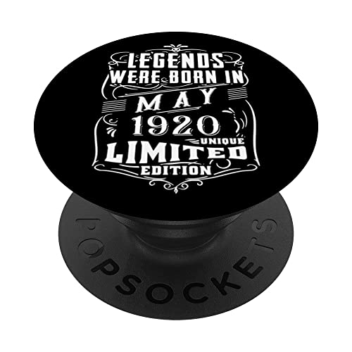 Cumpleaños Mayo 1920 Edición Limitada Regalo Legend May PopSockets PopGrip Intercambiable