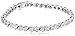 Sterling Silver Diamond Miracle Plate "S-Link" Tennis Bracelet (1/10 cttw, I-J Color, I2-I3 Clarity), 7.25"