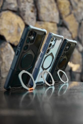 Image of Urban Armor Gear UAG Plasma XTE Rugged Featherlight Shockproof Protective Case Designed for Galaxy S25 5G (2025),Magnetic Charging Compatible - Black /Orange