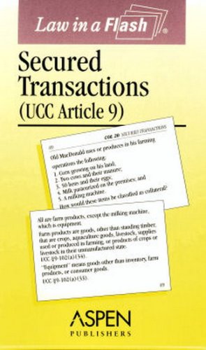 Law In a Flash Secured Transactions, (UCC Artic... 073555188X Book Cover