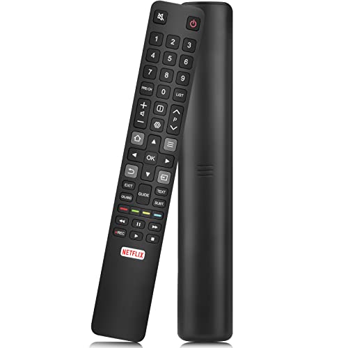 Universal Remote Control RC802N for TCL FFALCON LED 4K UHD HDR Smart Android TVs, with Netflix Shortcut Key