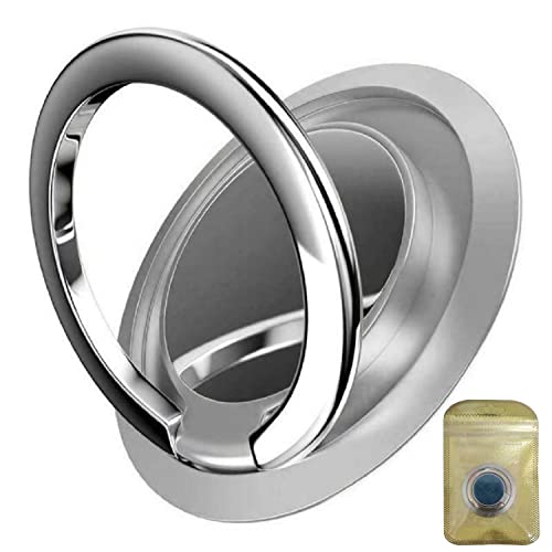 AISHTEC Anillo para Teléfono Móvil, Soporte del Anillo para Móvil, Rotación de 360°, Compatible con Todos LOS Smartphones (Plata) Cover