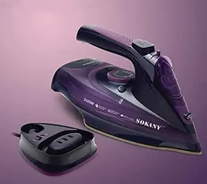 VBM Professional 2400 Watts Steam Iron For Clothes, Dry And Steam 2 In 1 Electric Irons, Self-Cleaning Function, Anti-Scale Vertical Iron, Non-Stick Ceramic Soleplate, 350Ml Water Tank