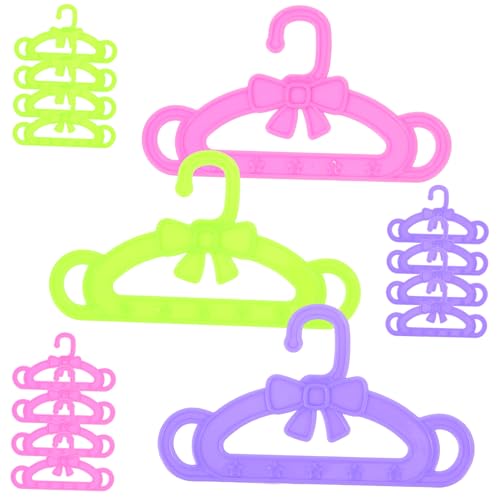 Gogogmee 15Pcs Doll Clothes Hangers Doll Outfit Holders for Organizing Dress for Boys
