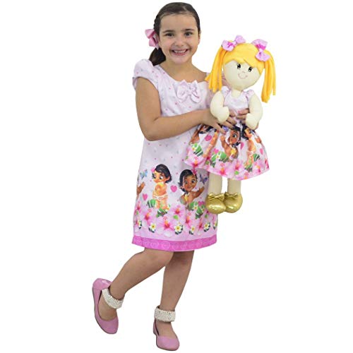 Tal Menina Tal Boneca Helo - Vestido Moana Bebê Trapézio