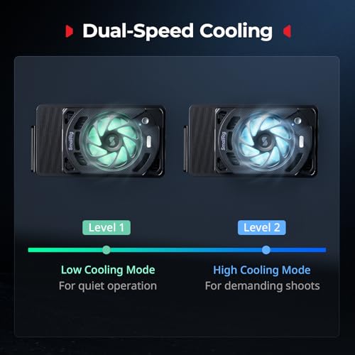 Image of SMALLRIG Cooling Fan for Nikon ZR, Camera External Cooling System with Dual-Speed Modes, Snap-On Design, TEC Cooling Module, Compatible with SmallRig V-Mount Battery Plate - 5874