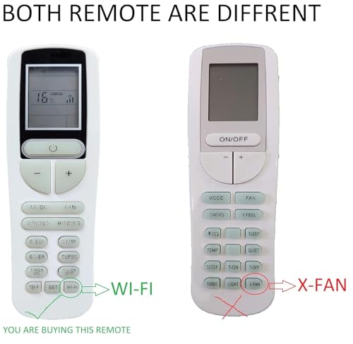 Image of Ordtop Remote for Voltas Air Conditioner Remote Control Compatible with Voltas Split /Window AC Remote Control with (WiFi) Function (133B)