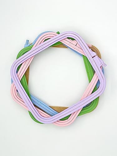 Nurge Pink Plastic Square Embroidery Hoops, Cross Stich Hoop, Punch Needle Hoop (Medium) - Image 6