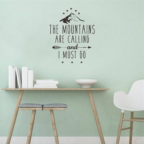 Vinilo decorativo con diseño "The Mountains Are Calling" miniatura 1