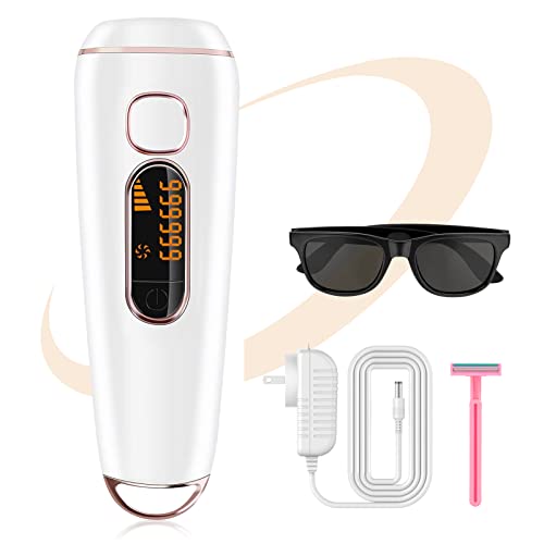 Laser Hair Removal at-Home IPL Hair Removal for Women & Men, FDA Hair Removal Device Upgraded to 999,999 Flashes, Permanent Painless for Facial Whole Body 