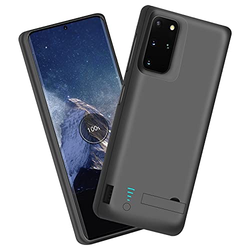 Sitong Battery Case for Samsung Galaxy S20+ Plus 5G, 6000mAh Rechargeable Extended Battery Charging Charger Case, Add 100% Extra Juice, Not Compatible with Galaxy S20 FE (6.7 inch) Black