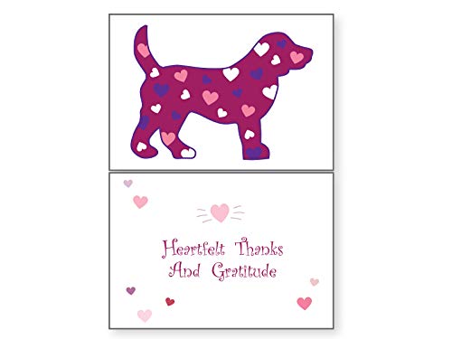 Dog SpeakThank You Card – "Heartfelt Thanks and Gratitude" – Appreciation Card for Dog Sitters & Pet Caregivers