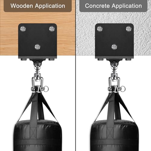 Image of BeneLabel Heavy Bag Hanger for Punching Bag Beam Mount Hardware 360 Rotation Boxing Bag Ceiling Mount I-Beam Hanger for Hanging Heavy Punching Bags Wall Hangers