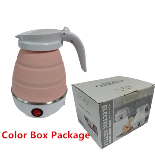 Tetera Eléctrica Plegable de Silicona 600 ml Rosa miniatura 7
