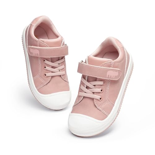 DREAM PAIRS Toddler Boys Girls Sneakers Casual Lightweight Kids Storybook Walking Skate Shoes 4 Toddler Pink