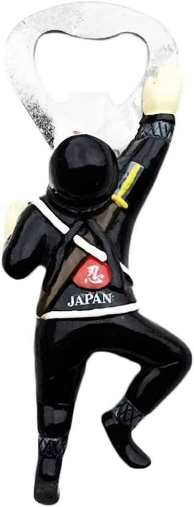 Altko Japan Ninja Beer Ninja Magnet Fridge Refrigerator Magnet Decoration Sticker Souvenir Resin Crafts Kitchen Whiteboard