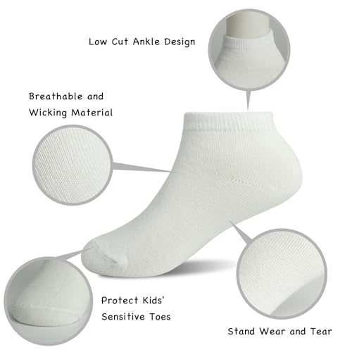 Toddler Socks, 16 Pairs Low Cut No Show Ankle Set for Boys Girls Kids (1-14 Years Old)2
