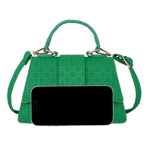 Image of Ayliss Micro Mini Crossbody Handbag Women's Purse Clutch Cute Mini Trendy Bag Top Handle PU Leather Shoulder Bag