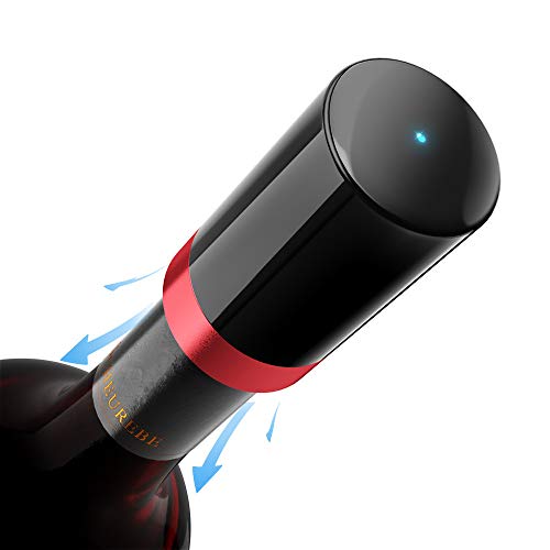 Elegear Wijnflessendop, elektrisch, wijnstop, wijnstop, vacuüm, wijnpomp, herbruikbaar, lekvrij, wijnflesstop, stop voor wijn