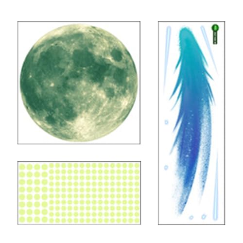 Vinilo Lunar Luminoso para Pared Multi Color 22x22 cm