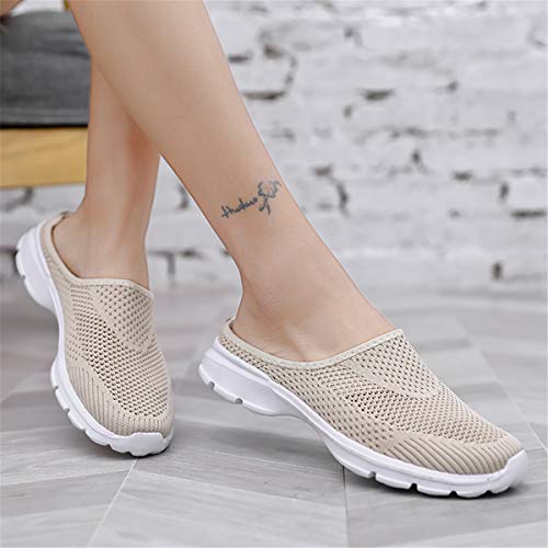 Image of ChicWind Womens Breathable Mesh Walking Mules Sneakers Open Back Slip On Shoes