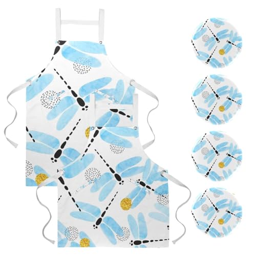 Tablier de cuisine lot de 2 pour nettoyage maison et bistrot