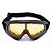 CS Windproof UV400 Snowmobile Bicycle Bike Motorcycle Ski Goggle Protective Glasses (Yellow)