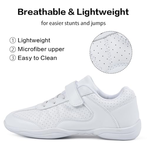 Image of CADIDL Cheer Shoes Women White Cheerleading Dance Shoes