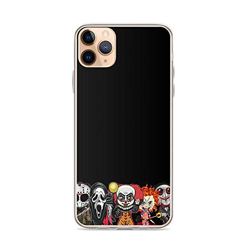 Gryss Compatible with iPhone 11 Case Horror Villains Jason Freddy Michael Leatherface Killers Halloween Art Pure Clear Phone Cases Cover