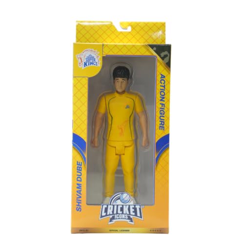 Image of Action Figure, Shivam Dube, IPL Edition, 7 Inch | 360 Rotatable Head, Cricket Player for Fans & Collectors