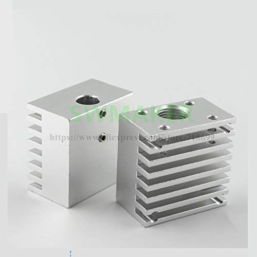 Lysee 3D Printer Parts & Accessories - All-Metal Single Heat Sink Single Nozzle Head Long Distance Radiator for TEVO 3D Printer
