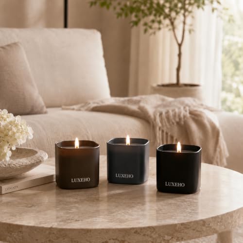 Luxury Scented Candle Gift Set, 3-Pack Soy Candles for Home by LUXEHO - Image 5