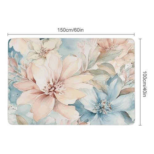 Tapis de bain absorbant grand format lavable avec dossier antidérapant