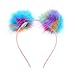 Amosfun Mädchen Haarreif Pom Pom Bunt Plüsch Kopfschmuck Haarschmuck für Kinder Erwachsener
