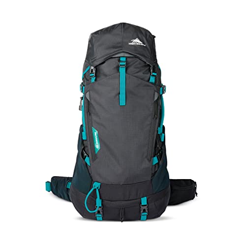 Image of High Sierra Pathway 2.0 Backpack with Hydration Storage Sleeve, for Hiking, Biking, Camping, Traveling, Black, 60L