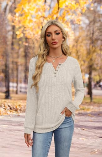 Image of XIEERDUO Sweater for Women Winter Clothing Long Sleeve Shirts Fall Fashion Must Haves Comfiest Airport Outfits Trendy