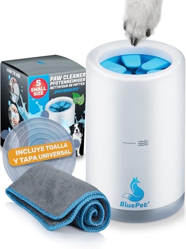BluePet Limpiador de Patas para Perros, Limpia Patas Perro Pequeño y Grande, Lavar Patas Perro, Paw Cleaner Dog, Limpiar y Cuidar, Lava Pata Suavemente, Limpiador de Pies Perros, Limpia Pet Paw, S