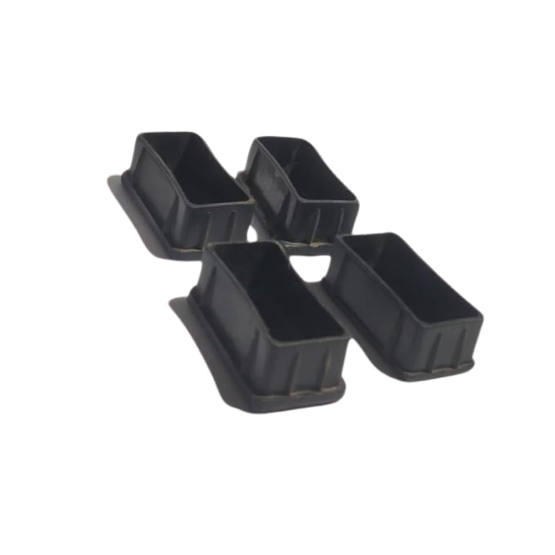 Royal INTERIORS Rubber Floor Protector (Rectangle Cap) - Pack of 4