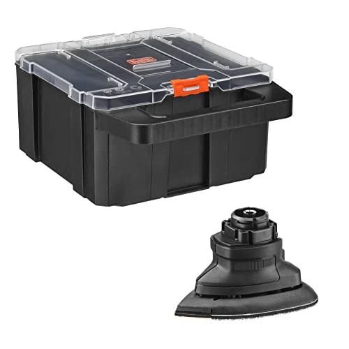 BLACK+DECKER Matrix Sander Attachment, Multiple Speed Settings, Easily Attach Sandpaper, Includes Storage Case (BDCMTSSTFF)