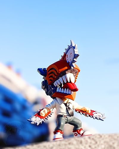 You Tooz Denji Chainsaw Man Figure 11 cm, Green,orange,white,yellow, único - Image 3