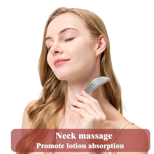 Image of BYYDDIY-5.8 inch Facial Lifting and Body Massage Tool,Stainless Steel Gua Sha Muscle Scraper Tool,Scar Tissue Tool,Physical Therapy Tools,Muscle Scraping Tool (5.8 inch)