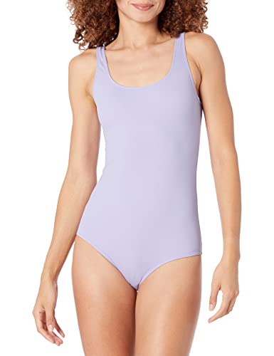 Image of Amazon Essentials Women's One-Piece Scoop Neck Coverage Swimsuit (Available in Plus Size)